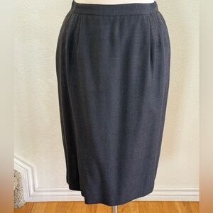 Vintage Gray/black Pencil Skirt for Women